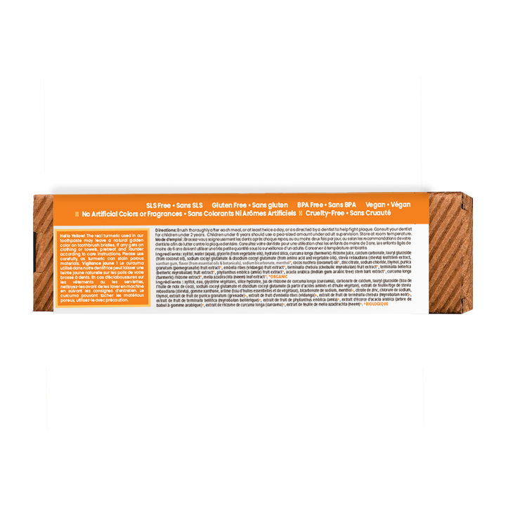 Toothpaste - Whitening Antiplaque Turmeric & Coconut Oil